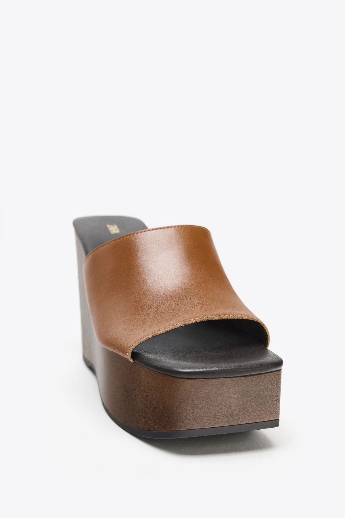 LEATHER WEDGE BROWN - 39 (very good condition)