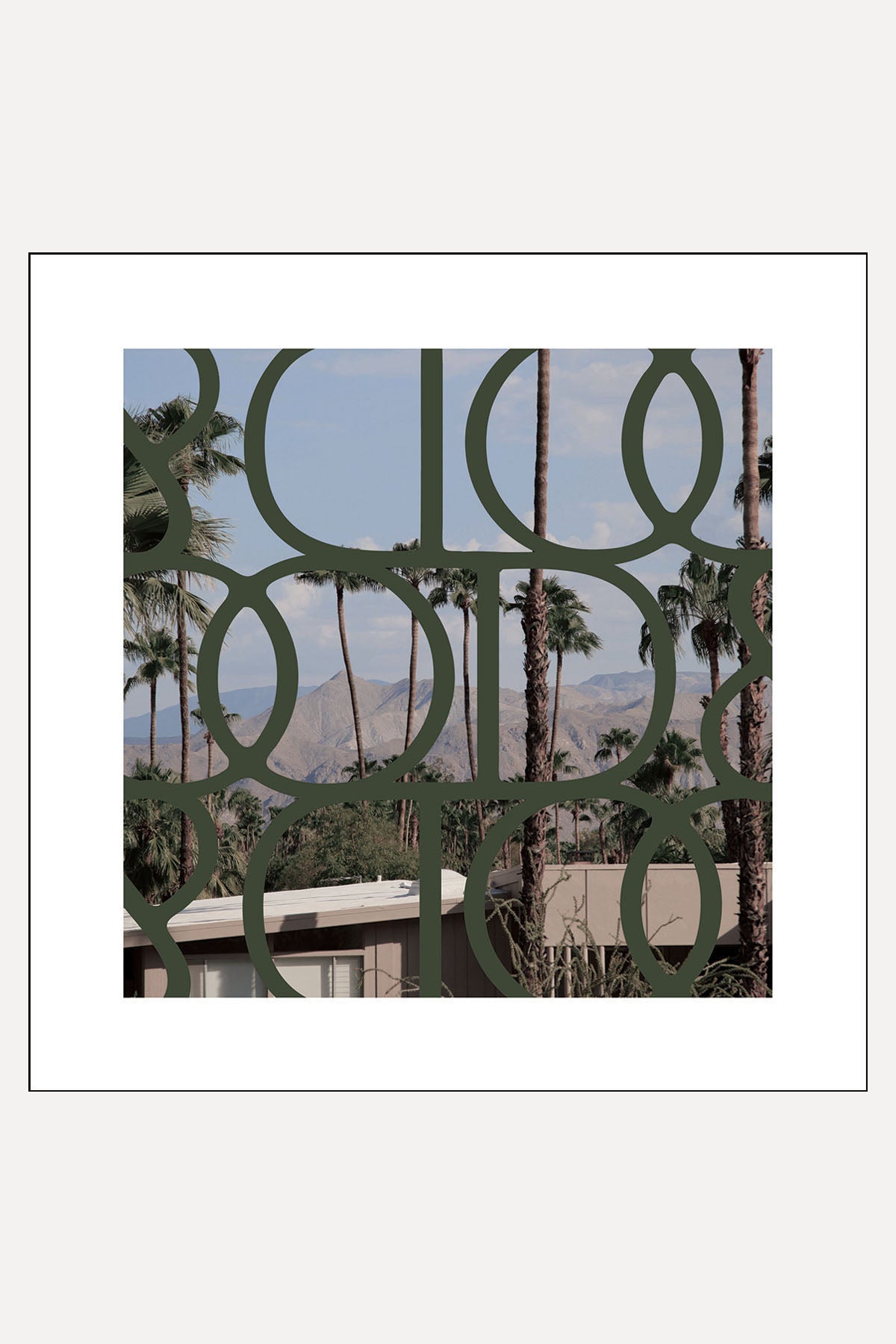 PALM SPRINGS LARGE SQUARE SCARF/SARONG