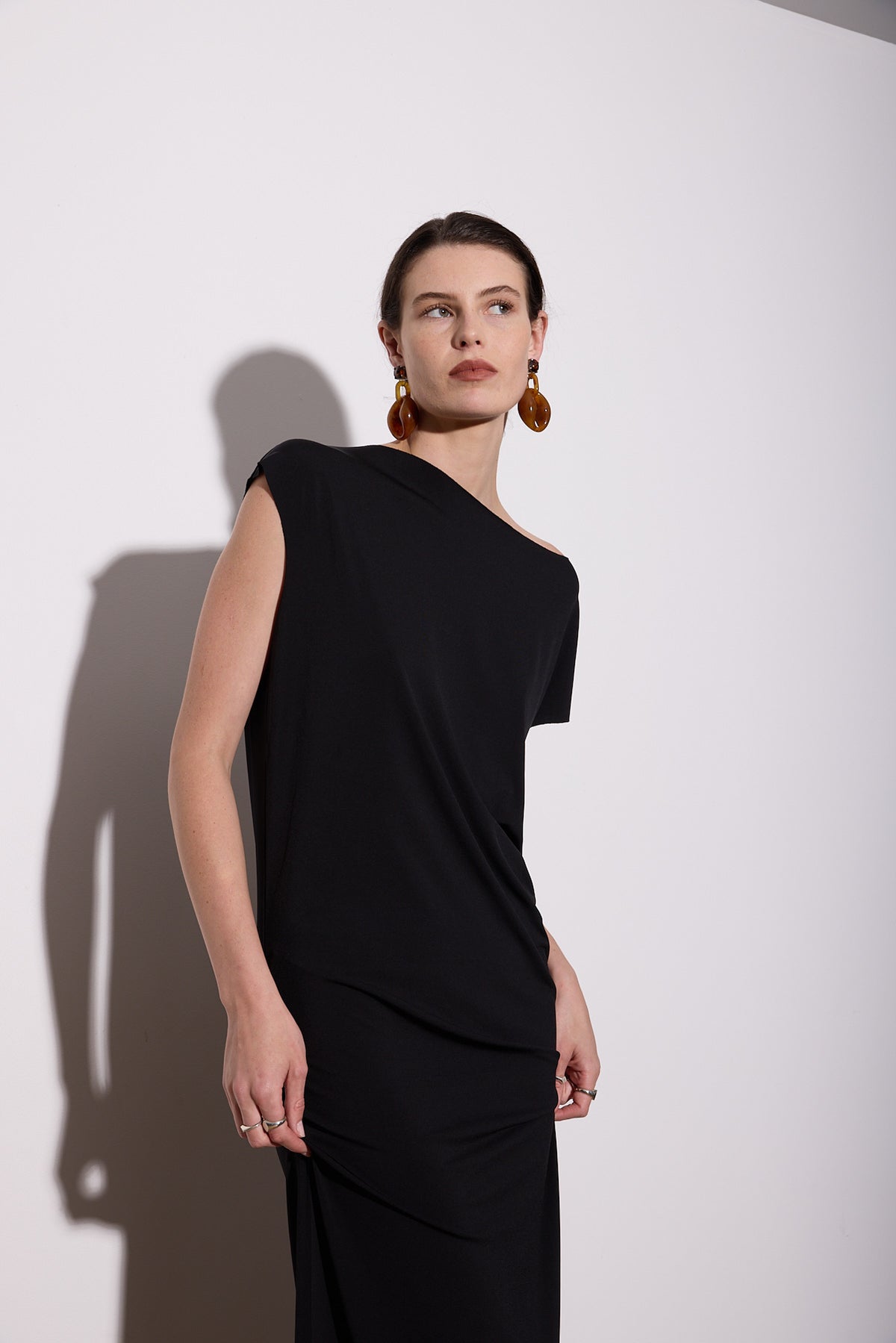 LASER T MAXI DRESS BLACK