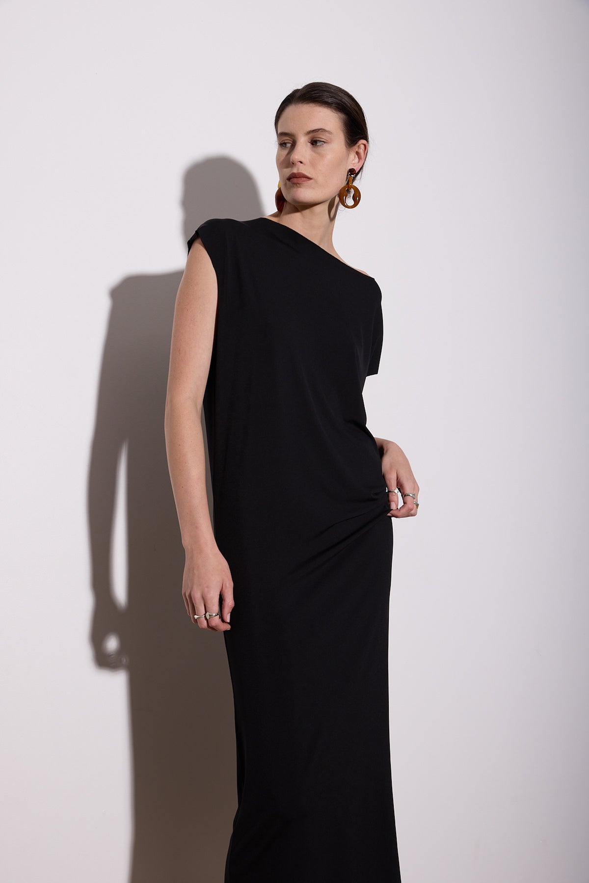 LASER T MAXI DRESS BLACK