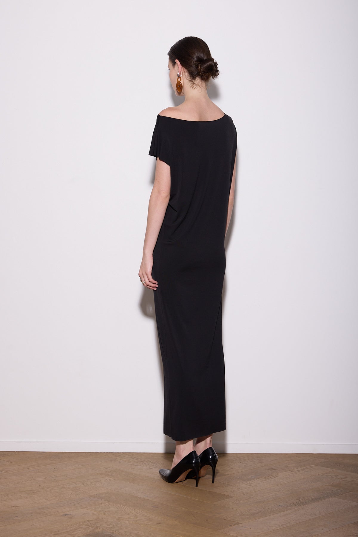 LASER T MAXI DRESS BLACK