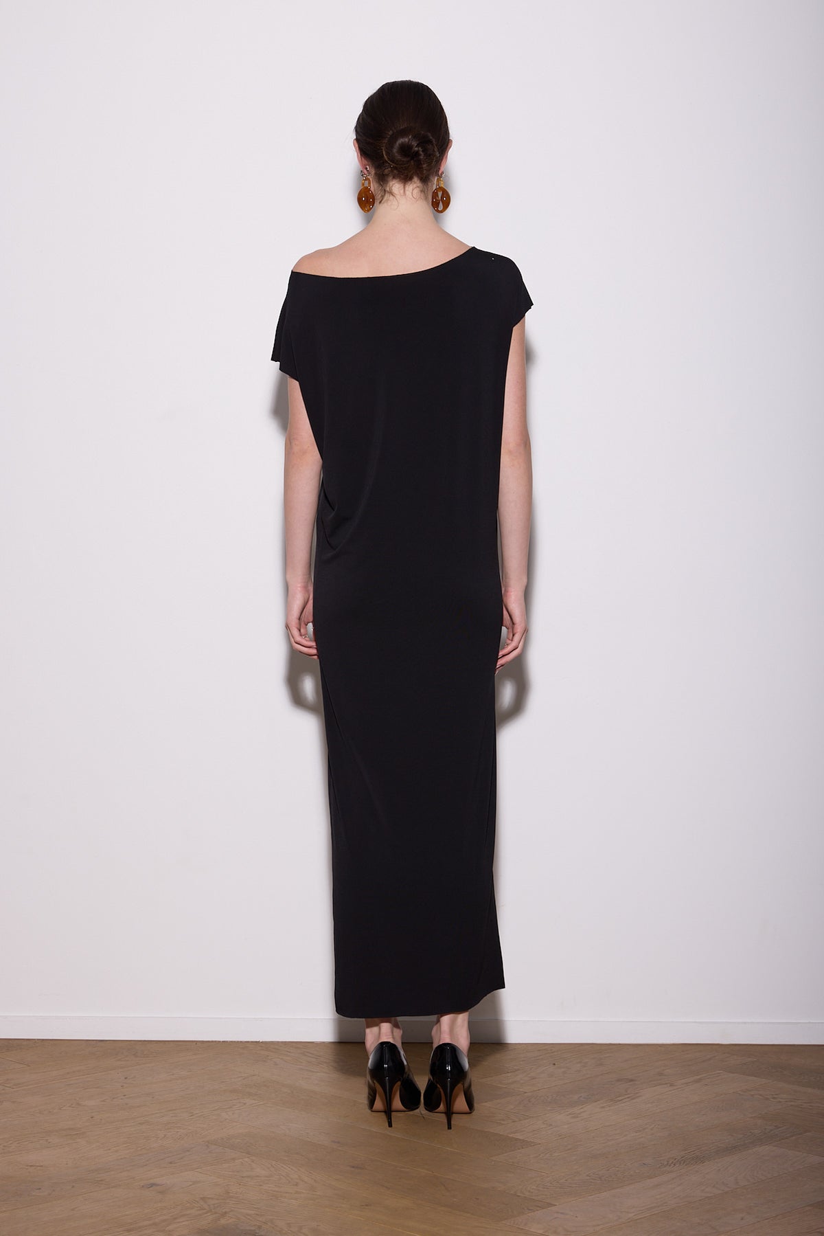 LASER T MAXI DRESS BLACK