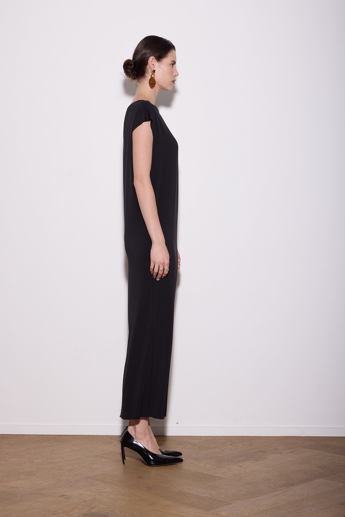 LASER T MAXI DRESS BLACK