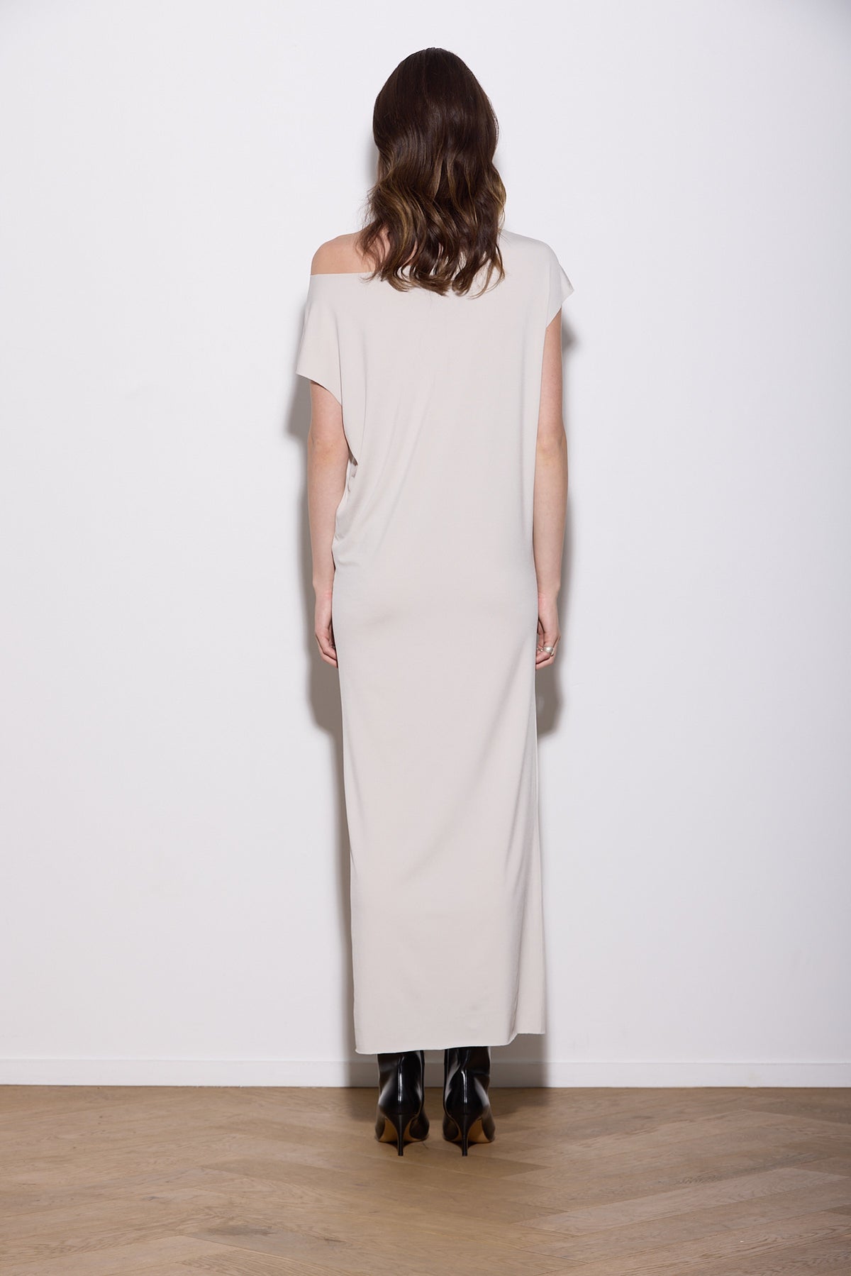 LASER T MAXI DRESS CHALK