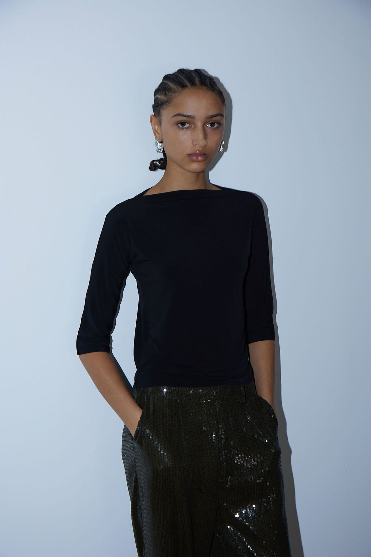 LAURENT PANT CROCODILE SEQUIN
