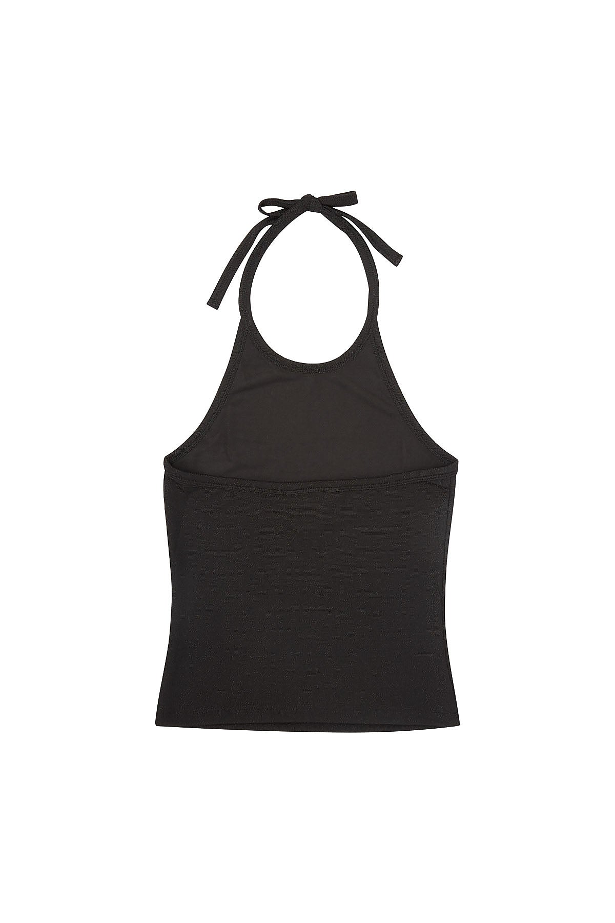 LUNA HALTER TOP BLACK LUREX
