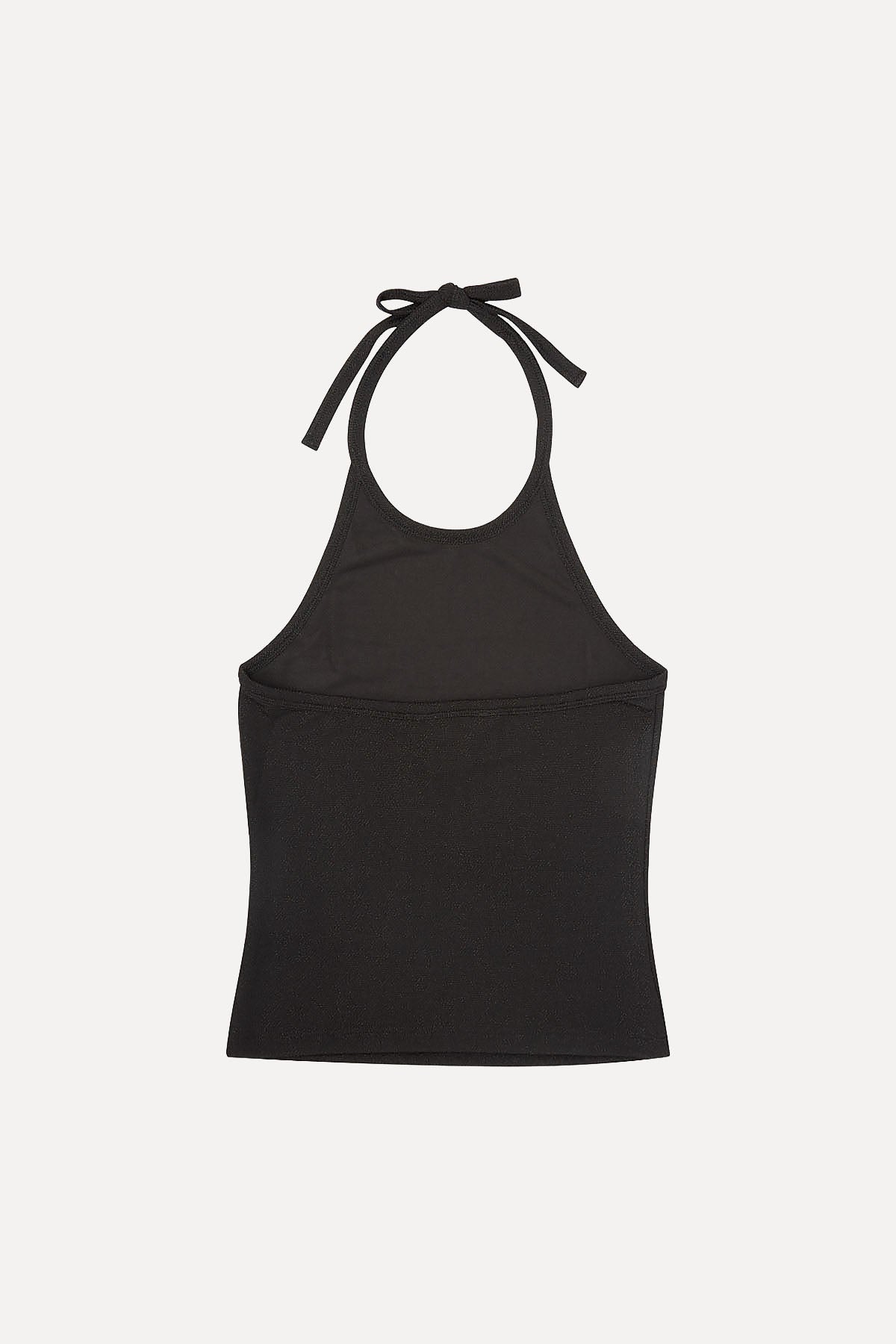LUNA HALTER TOP BLACK LUREX