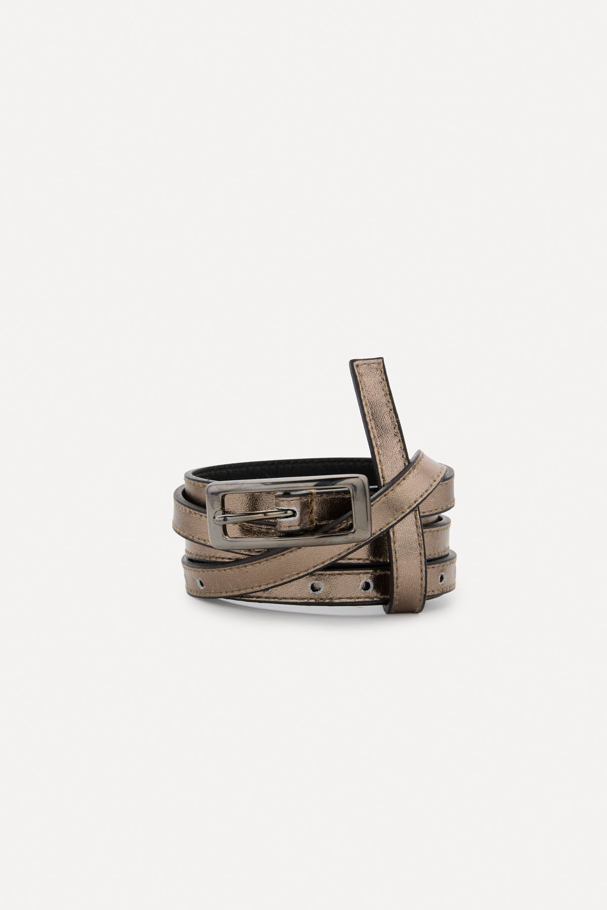 LOOP METALLIC BRONZE BELT
