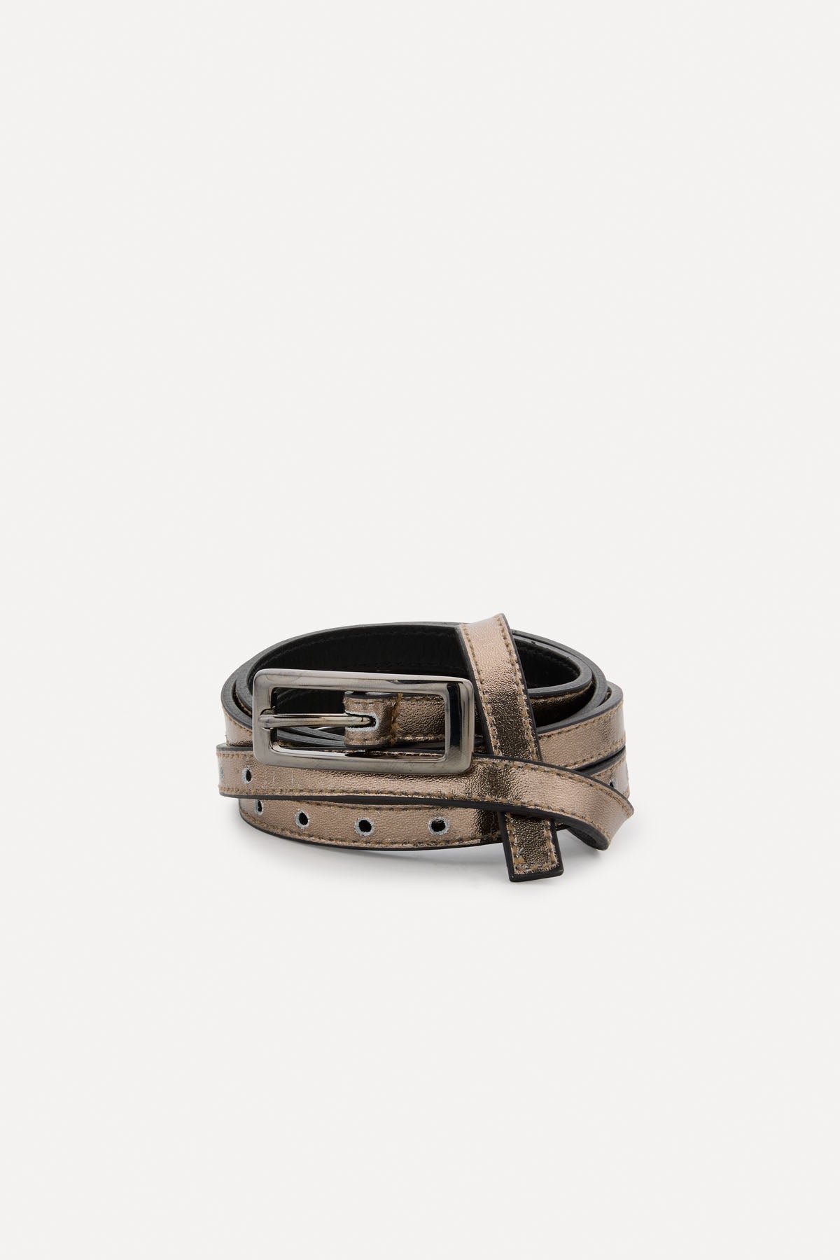 LOOP METALLIC BRONZE BELT