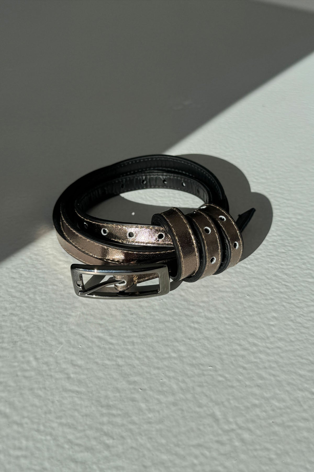 LOOP METALLIC BRONZE BELT