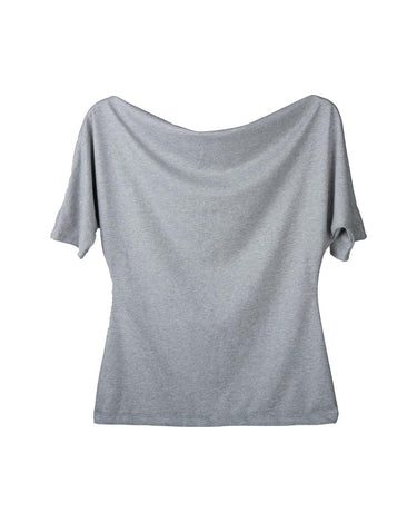 LOREN TOP GREY MARLE - KNUEFERMANN 