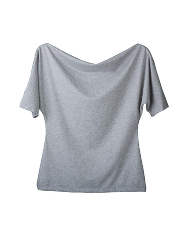 LOREN TOP GREY MARLE - KNUEFERMANN 