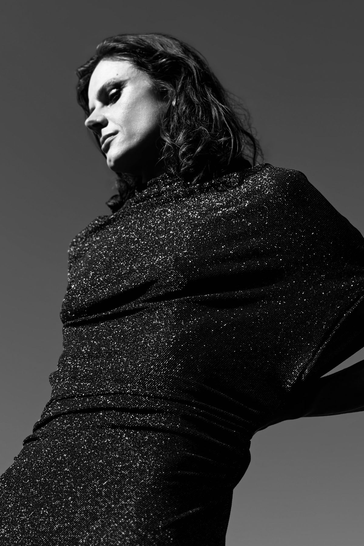 LOUNGE DRESS LUREX GOLD