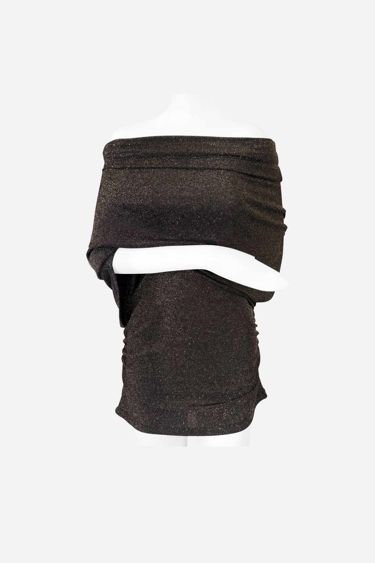 LOUNGE TOP LUREX BLACK/GOLD