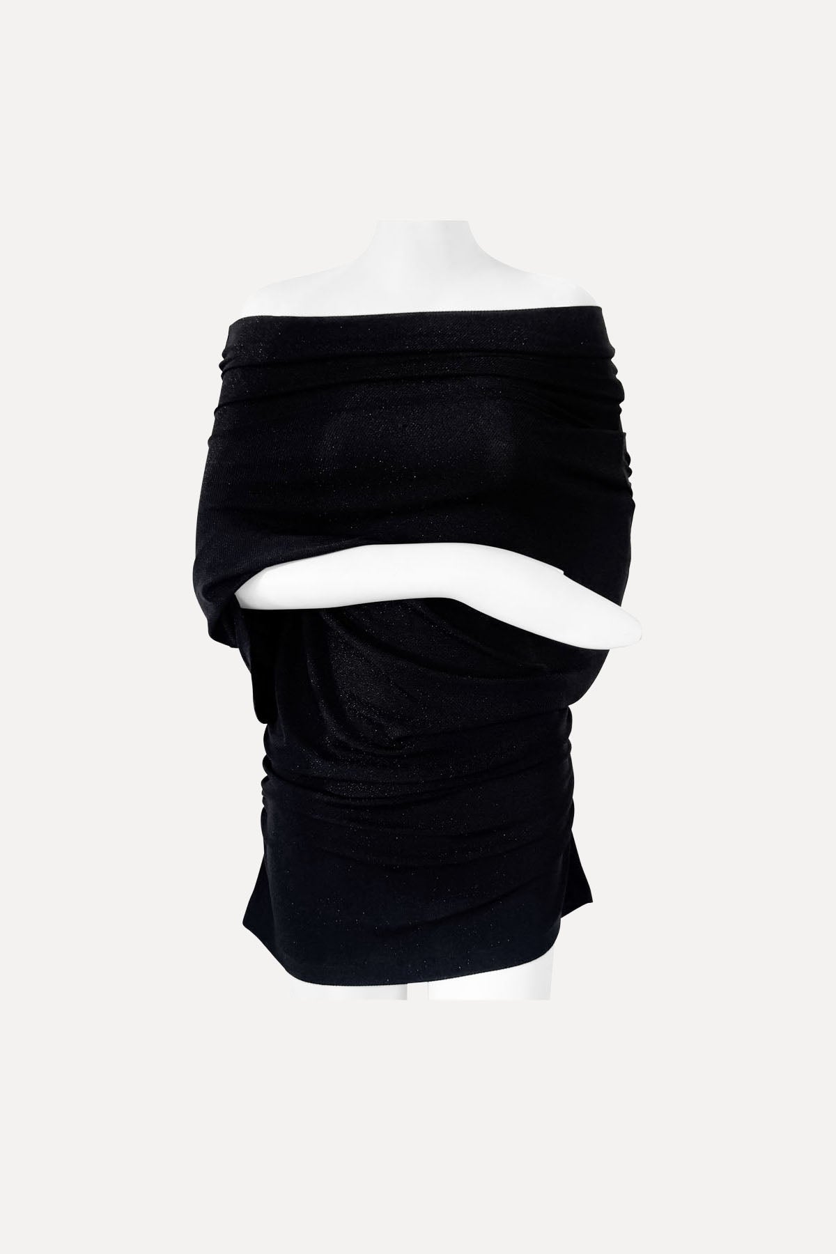 LOUNGE TOP LUREX BLACK