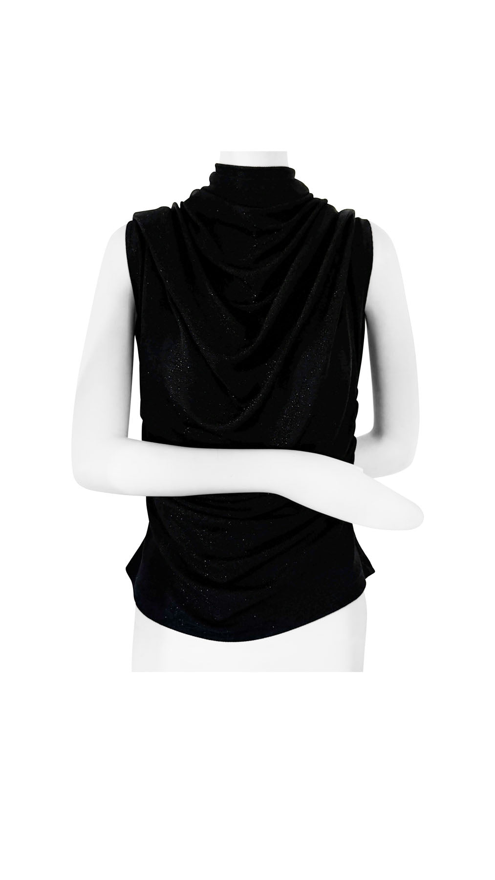 LOUNGE TOP LUREX BLACK