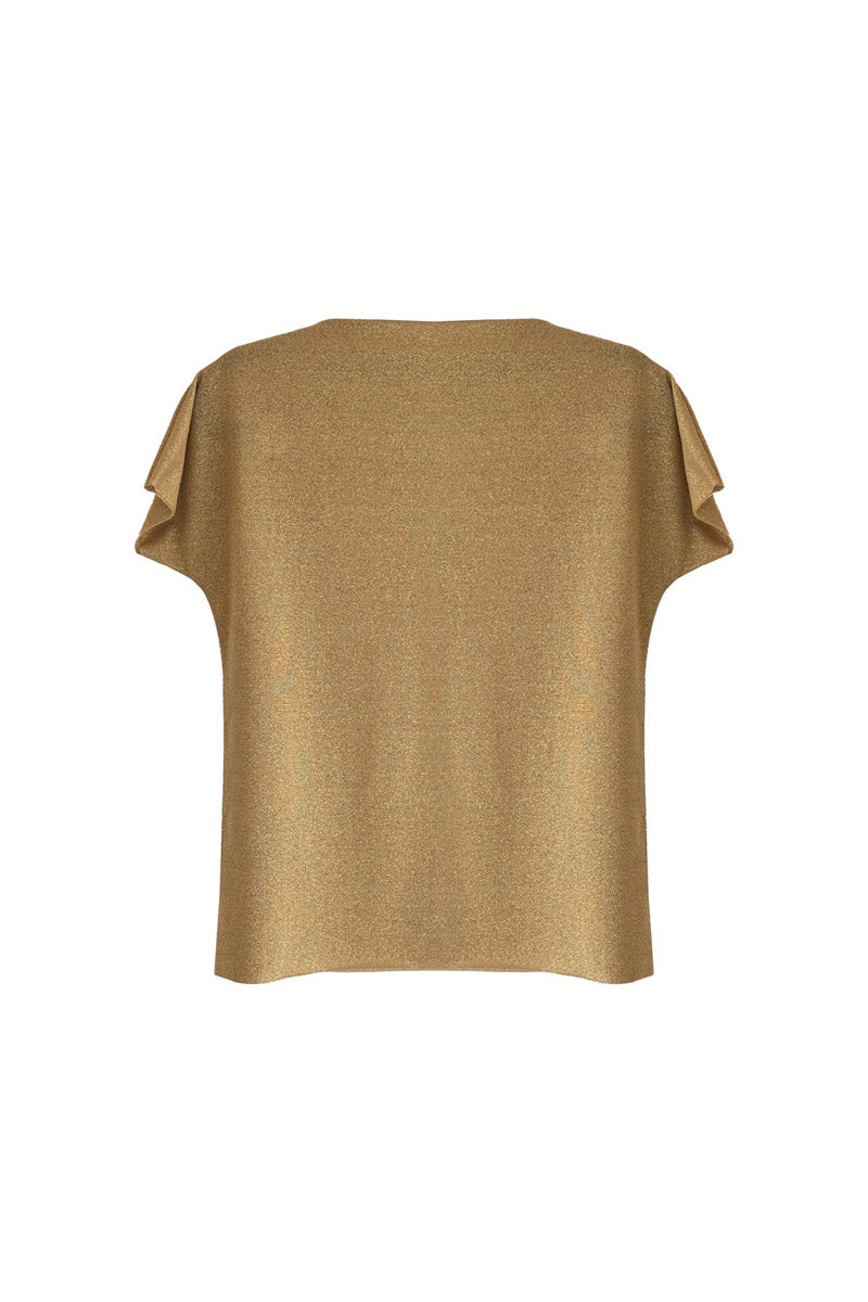 MUSCLE T TOP LUREX GOLD