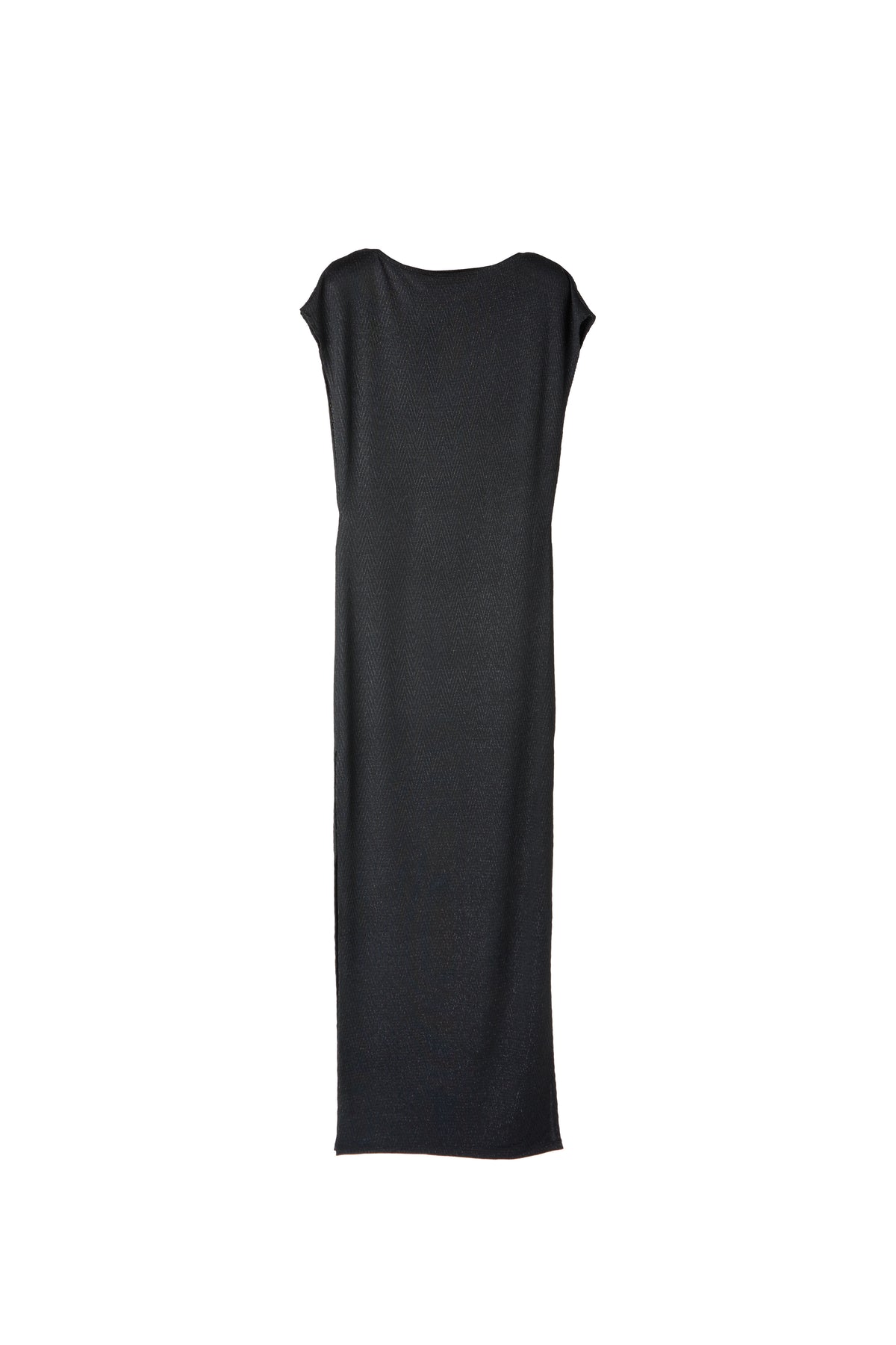 MYKIE LUREX DRESS BLACK RUNWAY