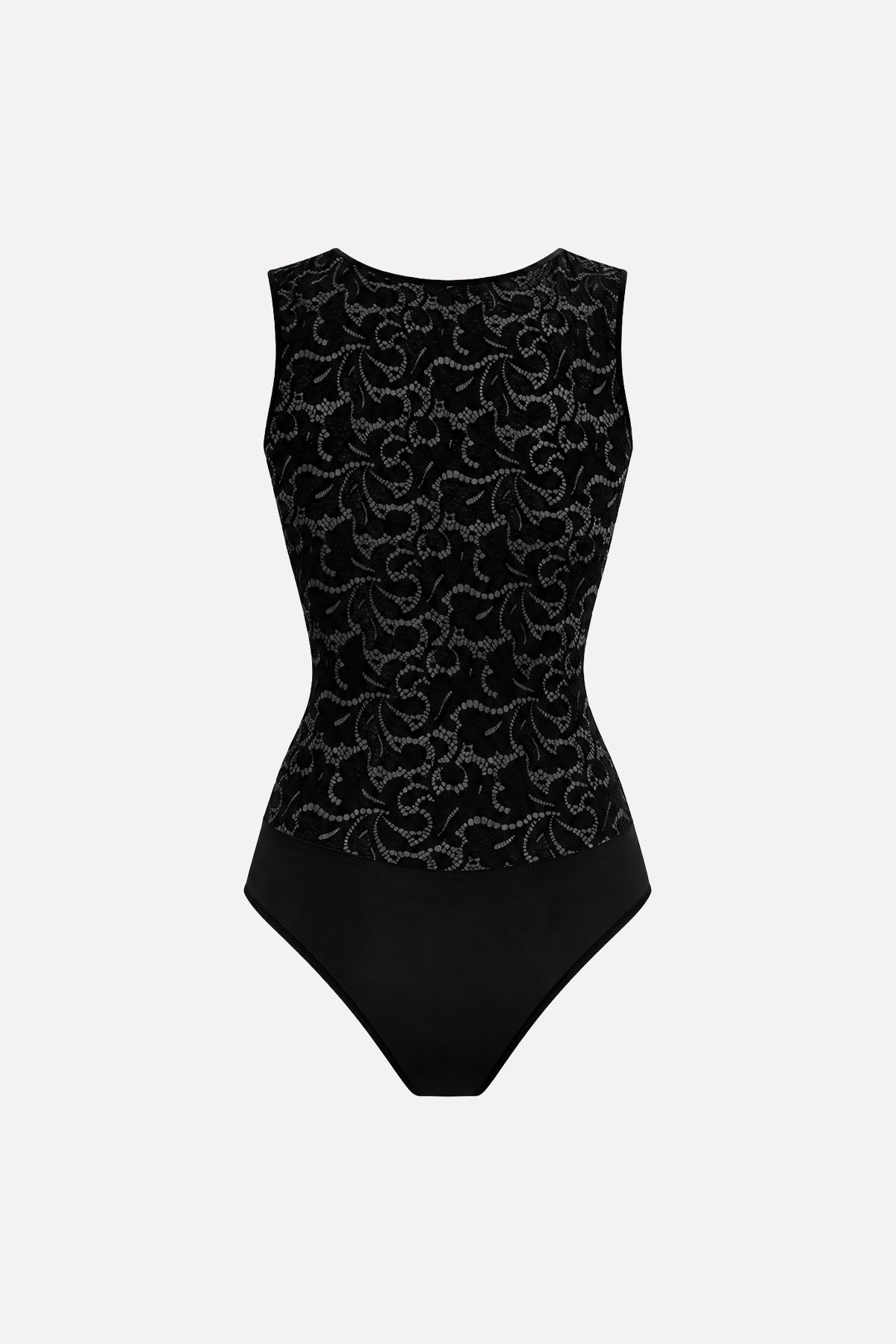 OROBLU GLAMOUR LACE BODY SLEEVELESS BLACK