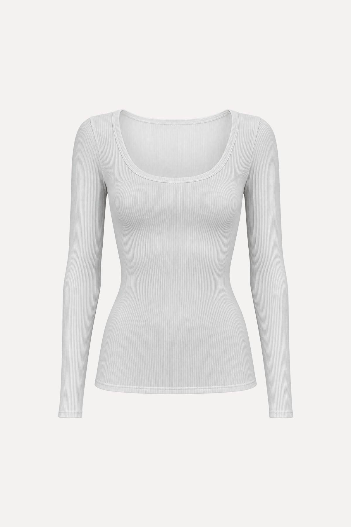 OROBLU PERFECT LINE TSHIRT L/S WHITE