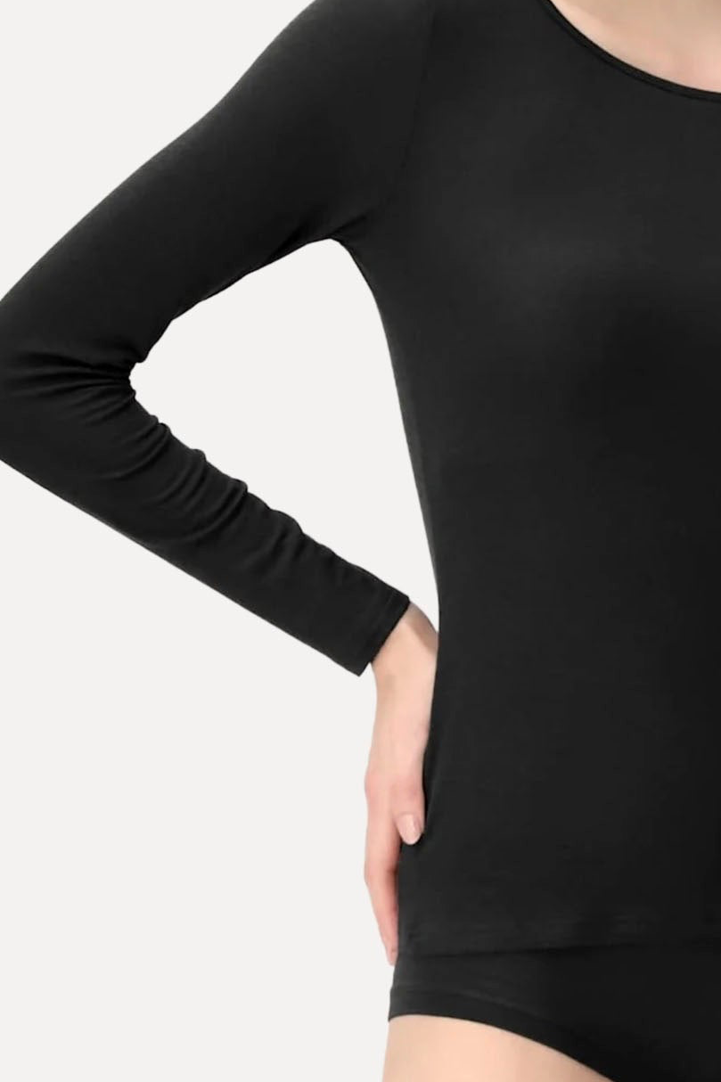 OROBLU PERFECT LINE TSHIRT L/S BLACK