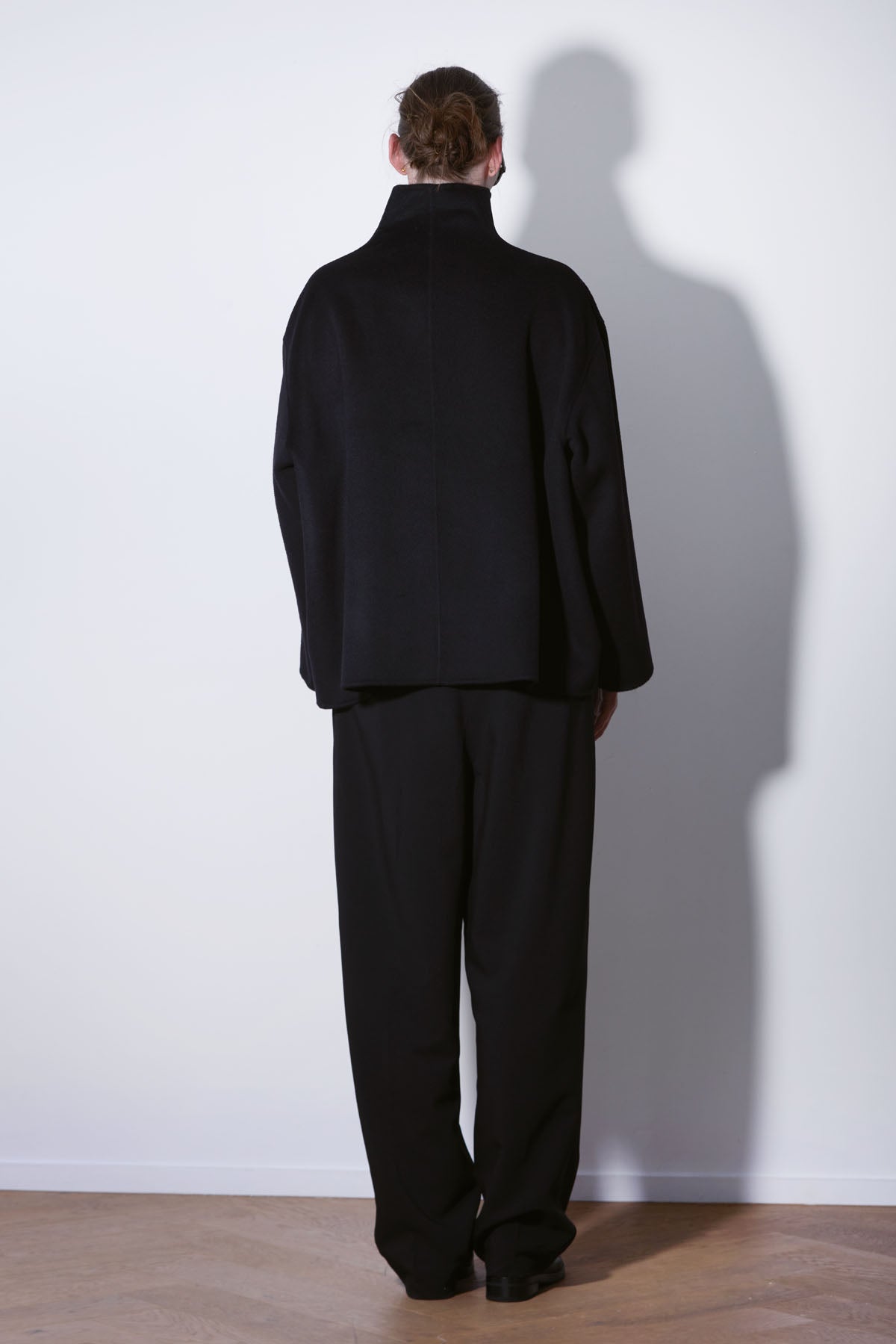 OVERSIZED WOOL CASHMERE JACKET WITH ROPE FASTENING