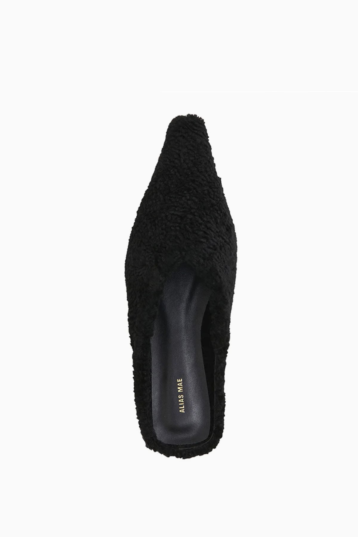 OLIVE SHOES BLACK SHEARLING (very good condition)