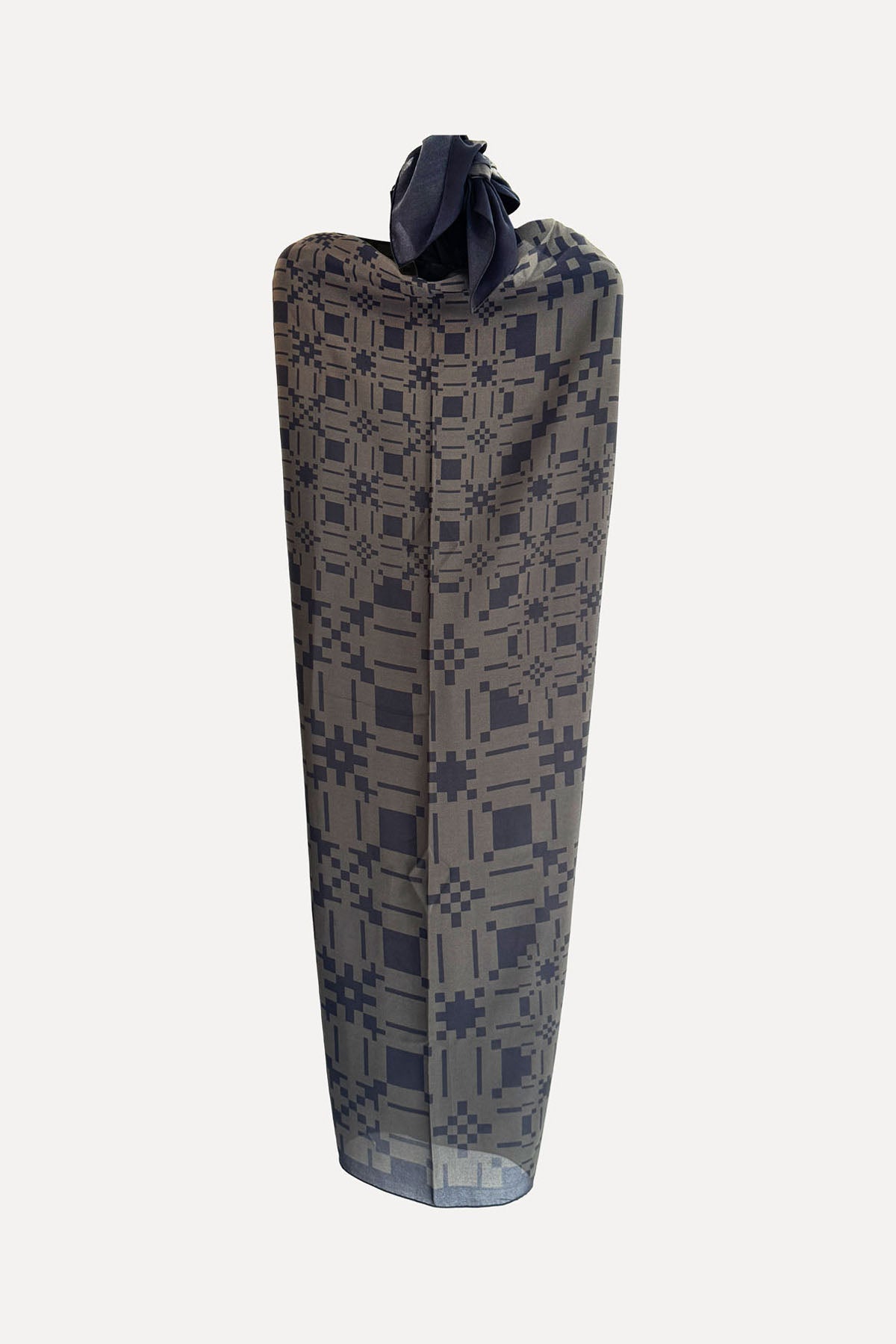 OLIVE WOOD/BLACK RESORT SILK SARONG /SCARF