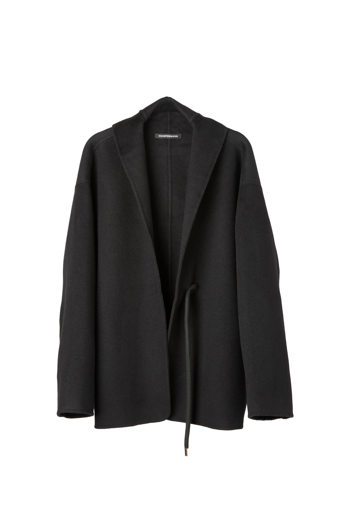OVERSIZED WOOL CASHMERE JACKET WITH ROPE FASTENING