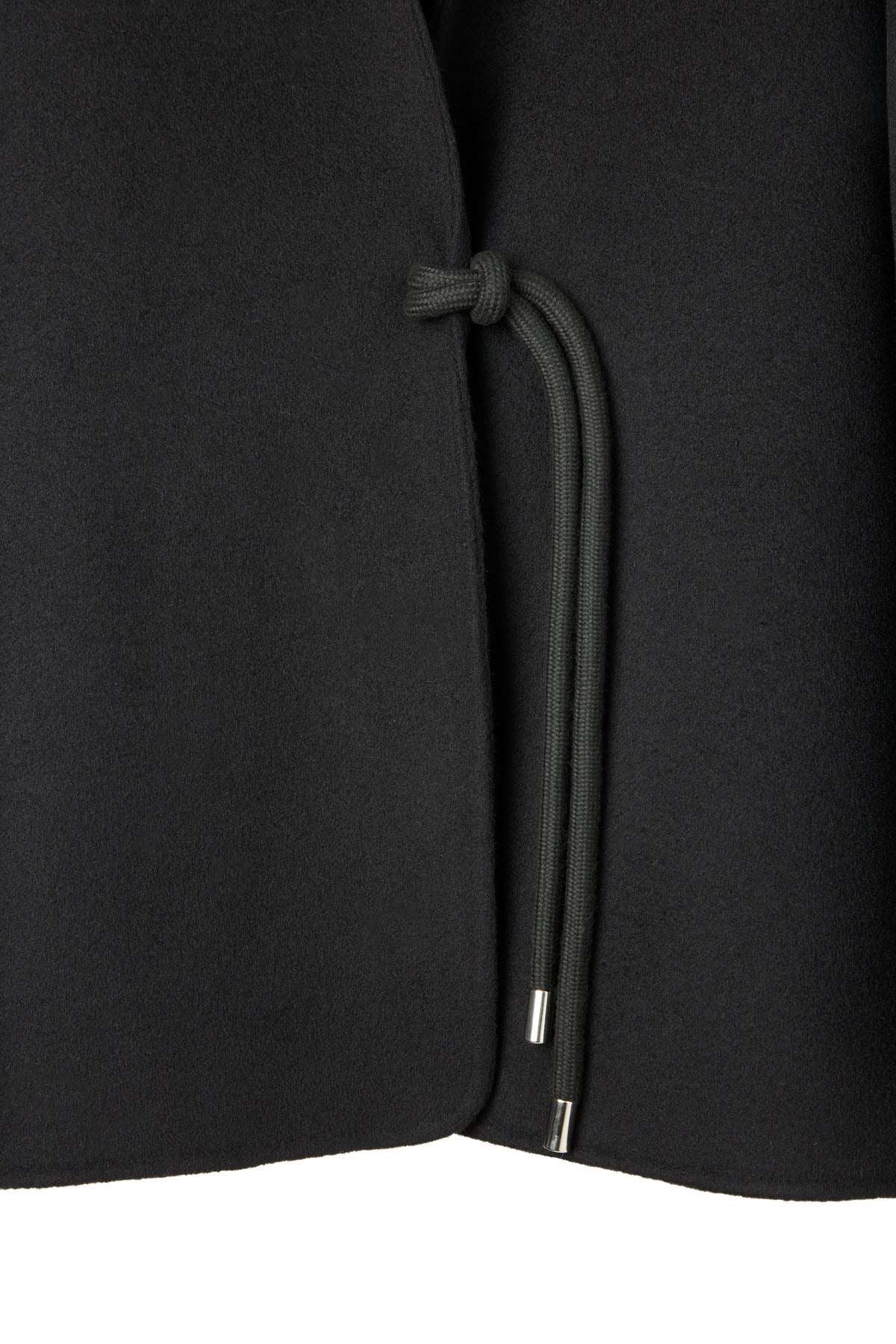 OVERSIZED WOOL CASHMERE JACKET WITH ROPE FASTENING