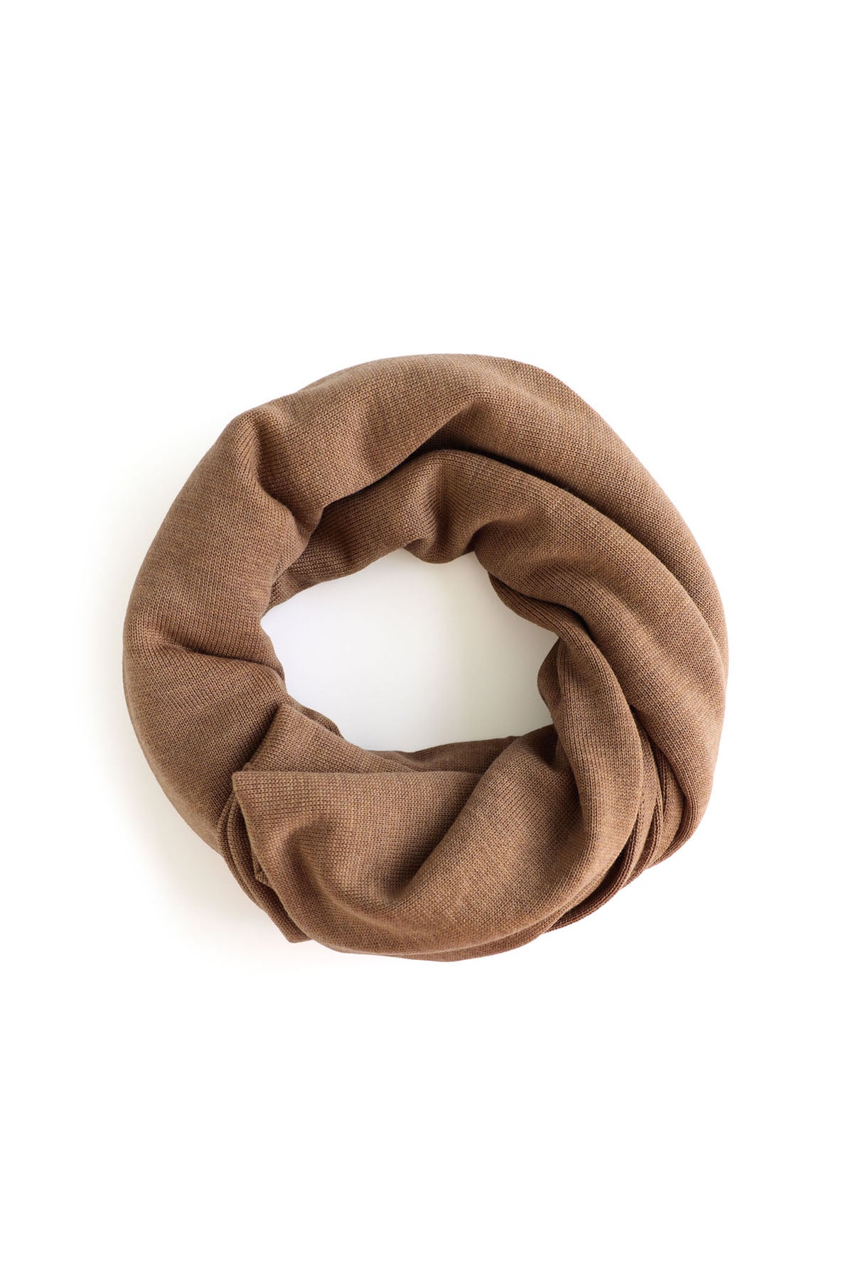 OVERSIZED KNITTED WRAP - CARAMEL