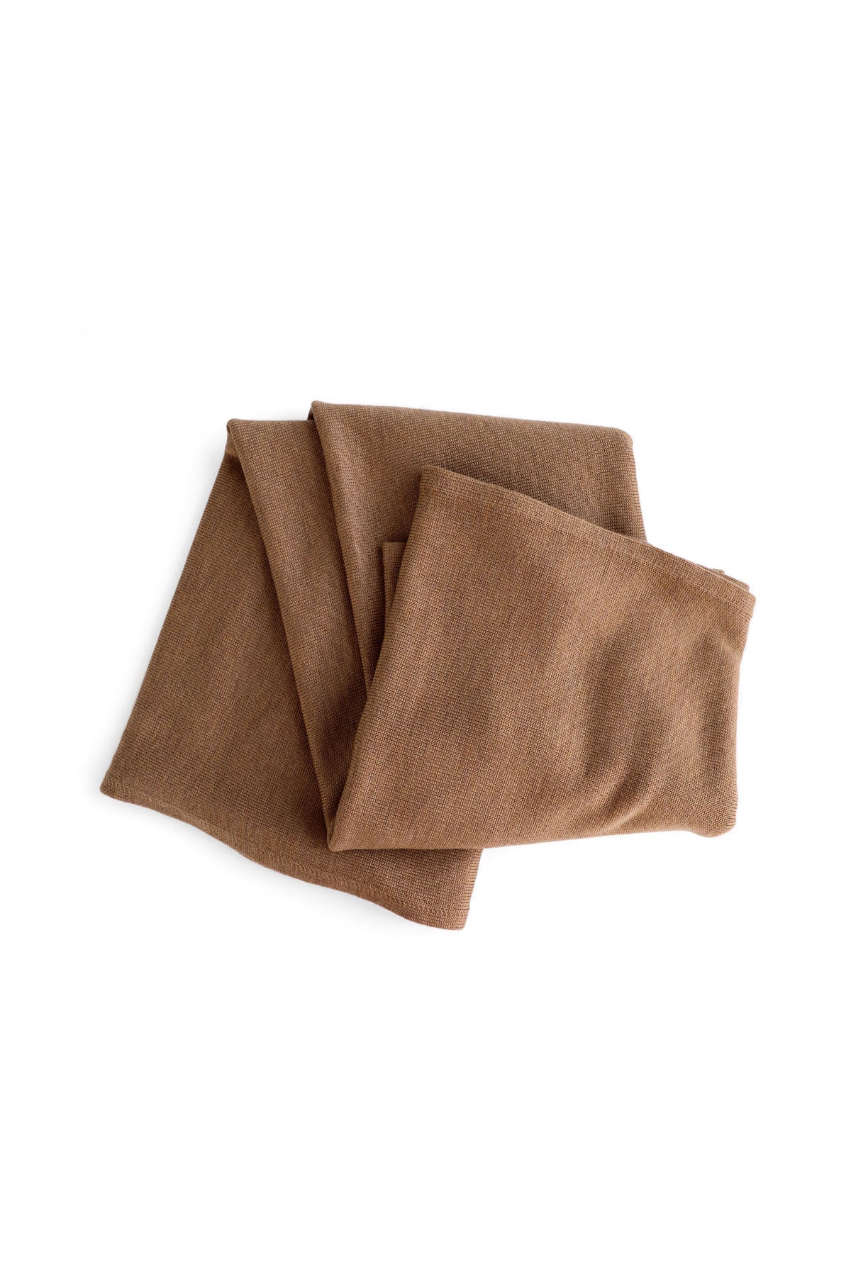 OVERSIZED KNITTED WRAP - CARAMEL