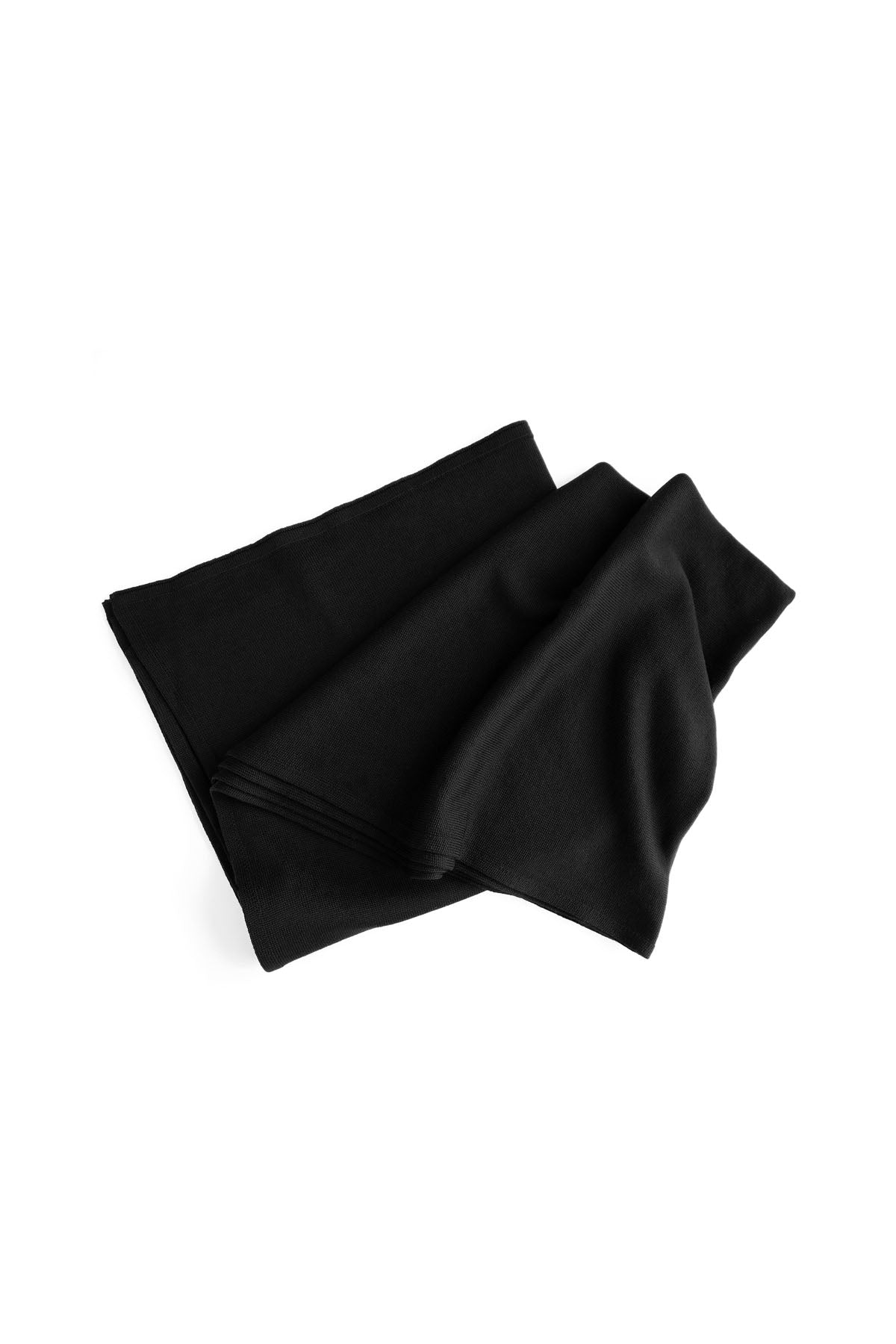 OVERSIZED KNITTED WRAP - NOIR