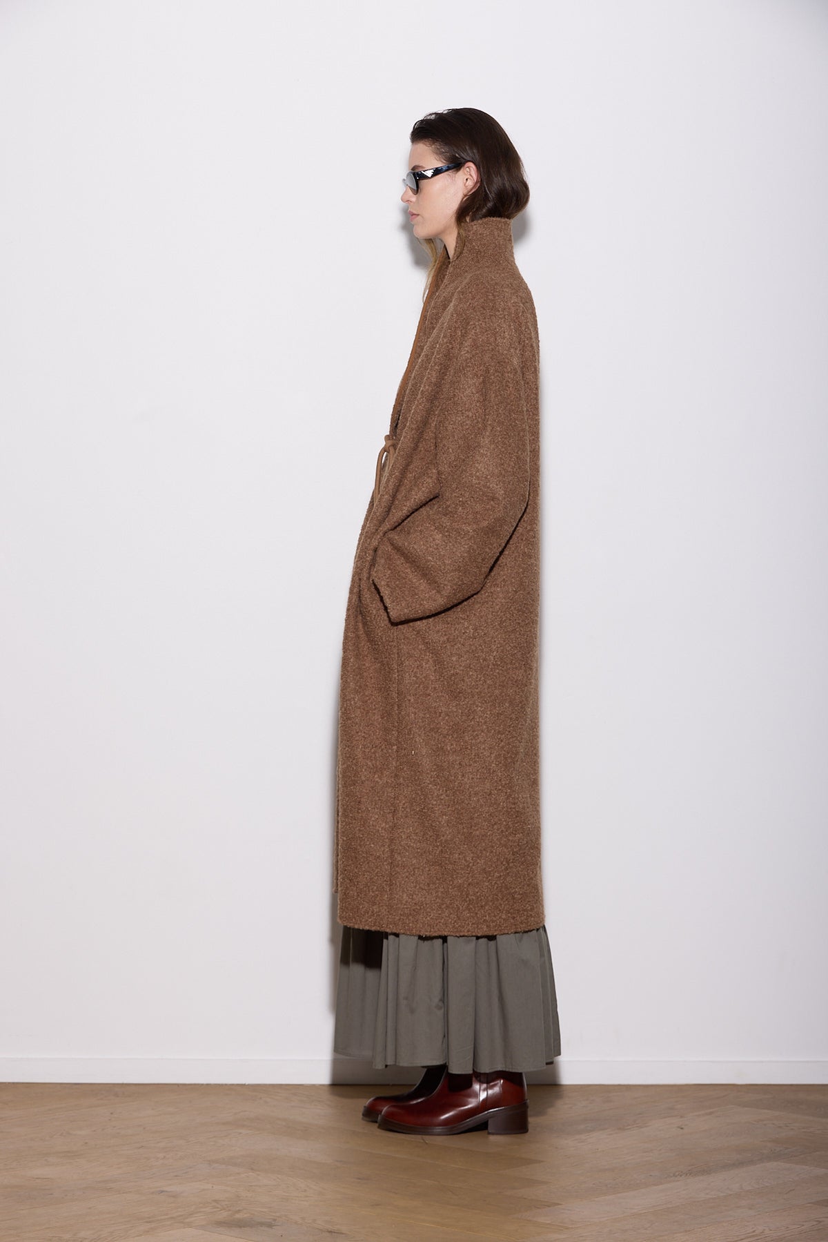 OVERSIZED ALPACA COAT CARAMEL