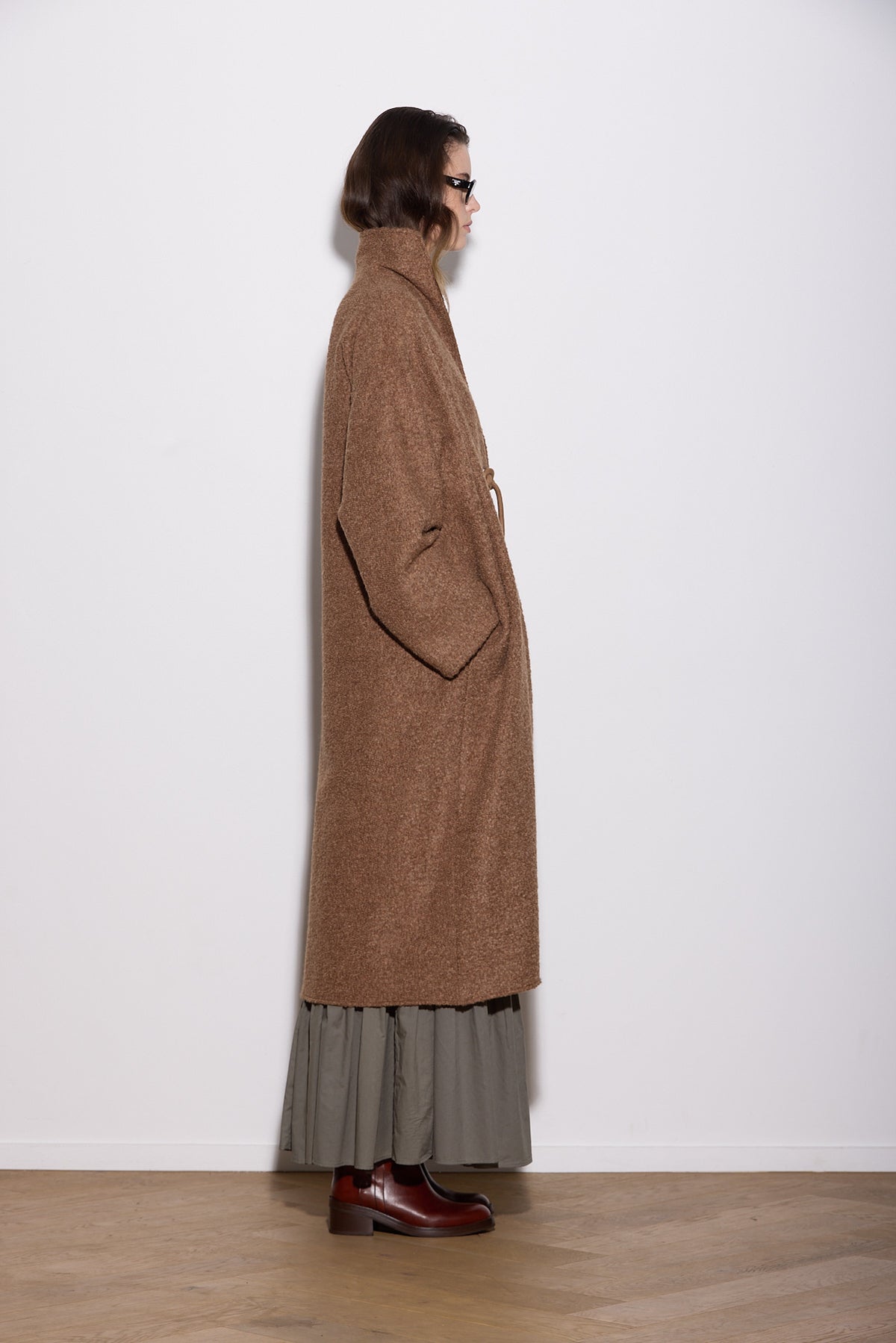 OVERSIZED ALPACA COAT CARAMEL