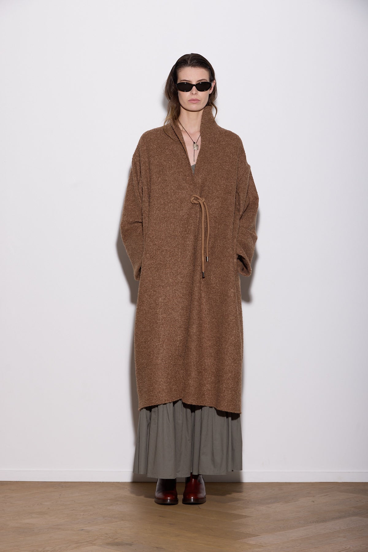 OVERSIZED ALPACA COAT CARAMEL