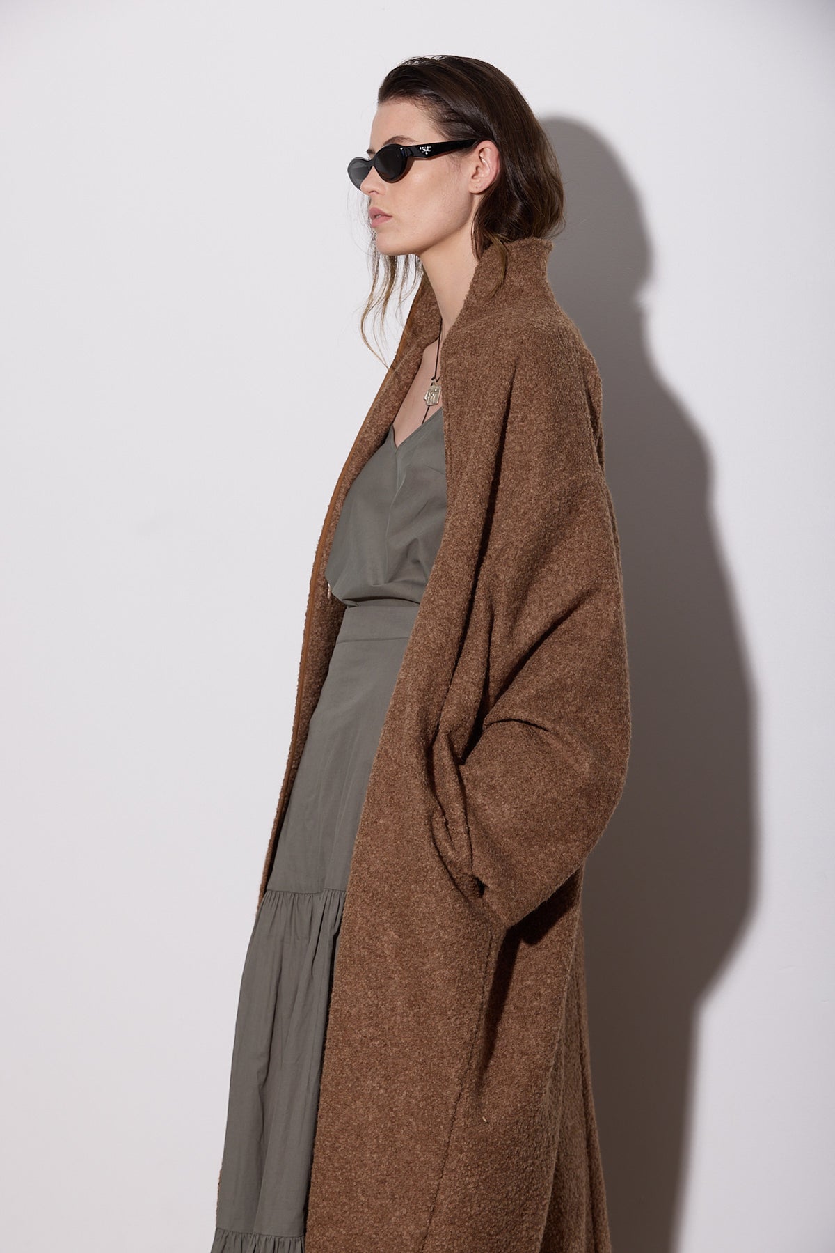 OVERSIZED ALPACA COAT CARAMEL