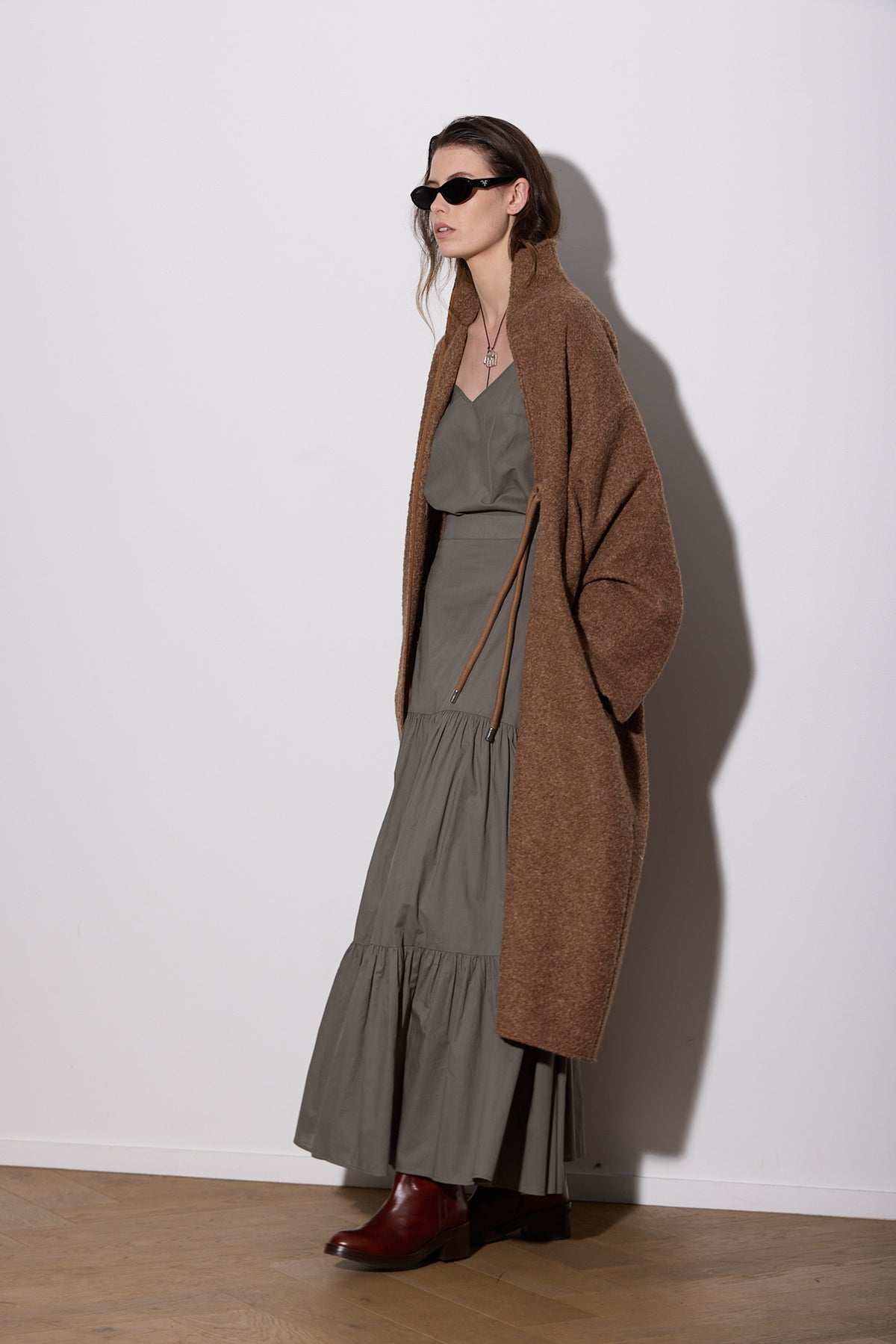 OVERSIZED ALPACA COAT CARAMEL