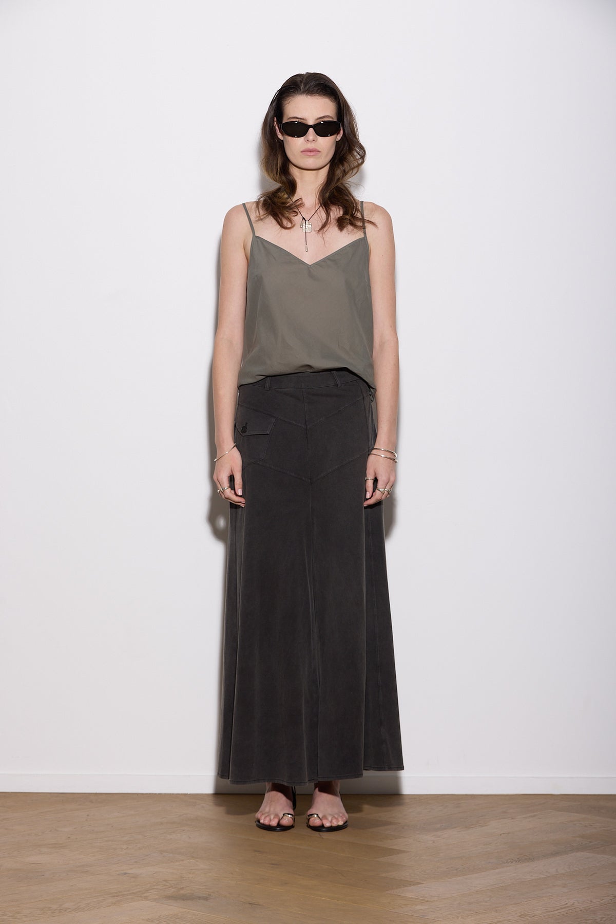RETRO PALAZZO PANT CHARCOAL