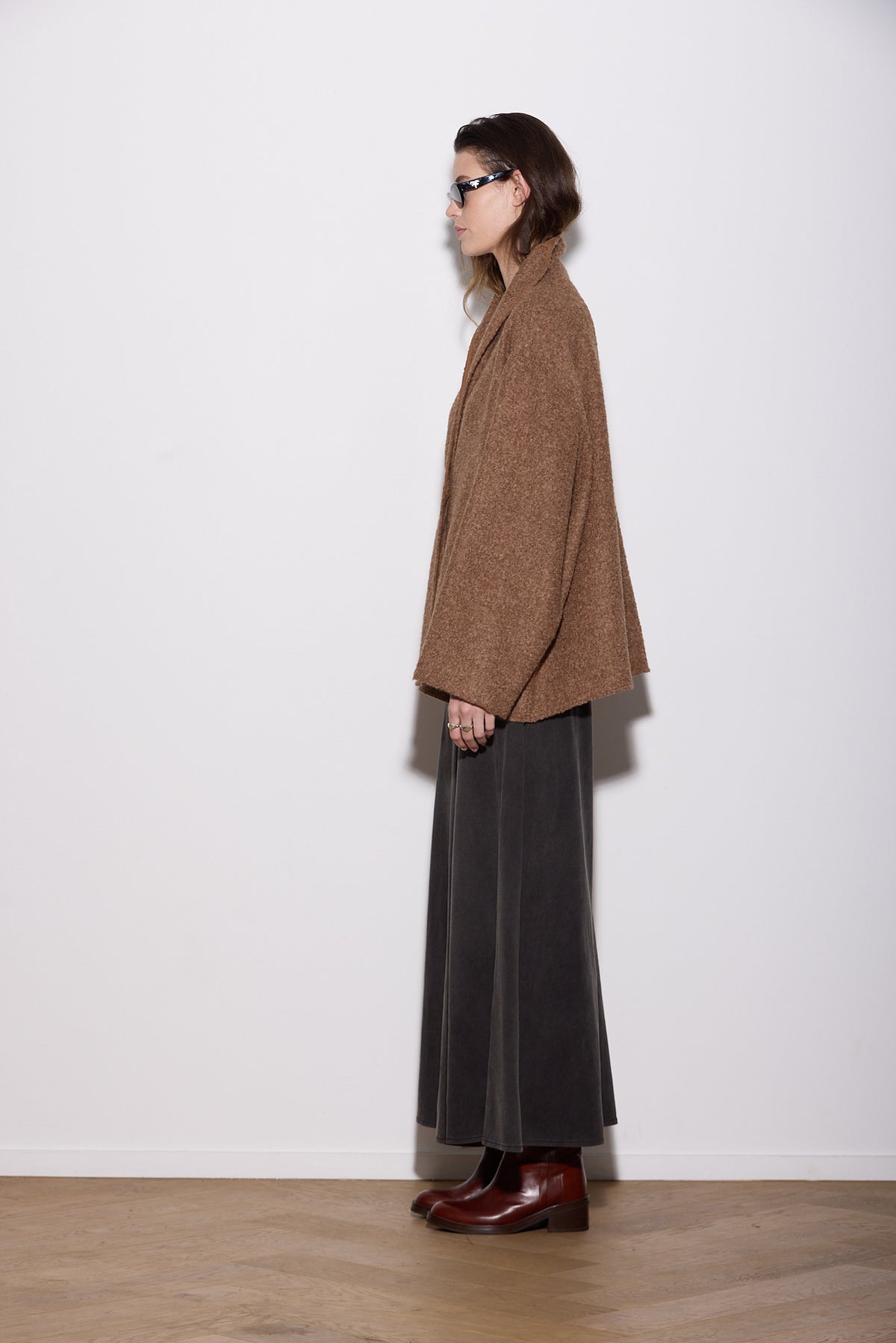 OVERSIZED ALPACA JACKET CARAMEL