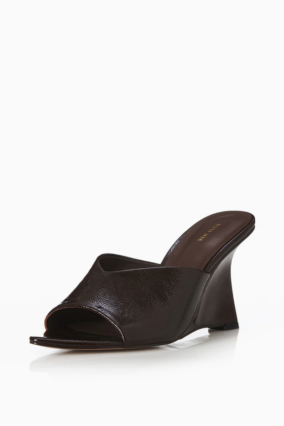 RHIANNA CHOC OILY LEATHER SHOES - 39 - (fair condition)