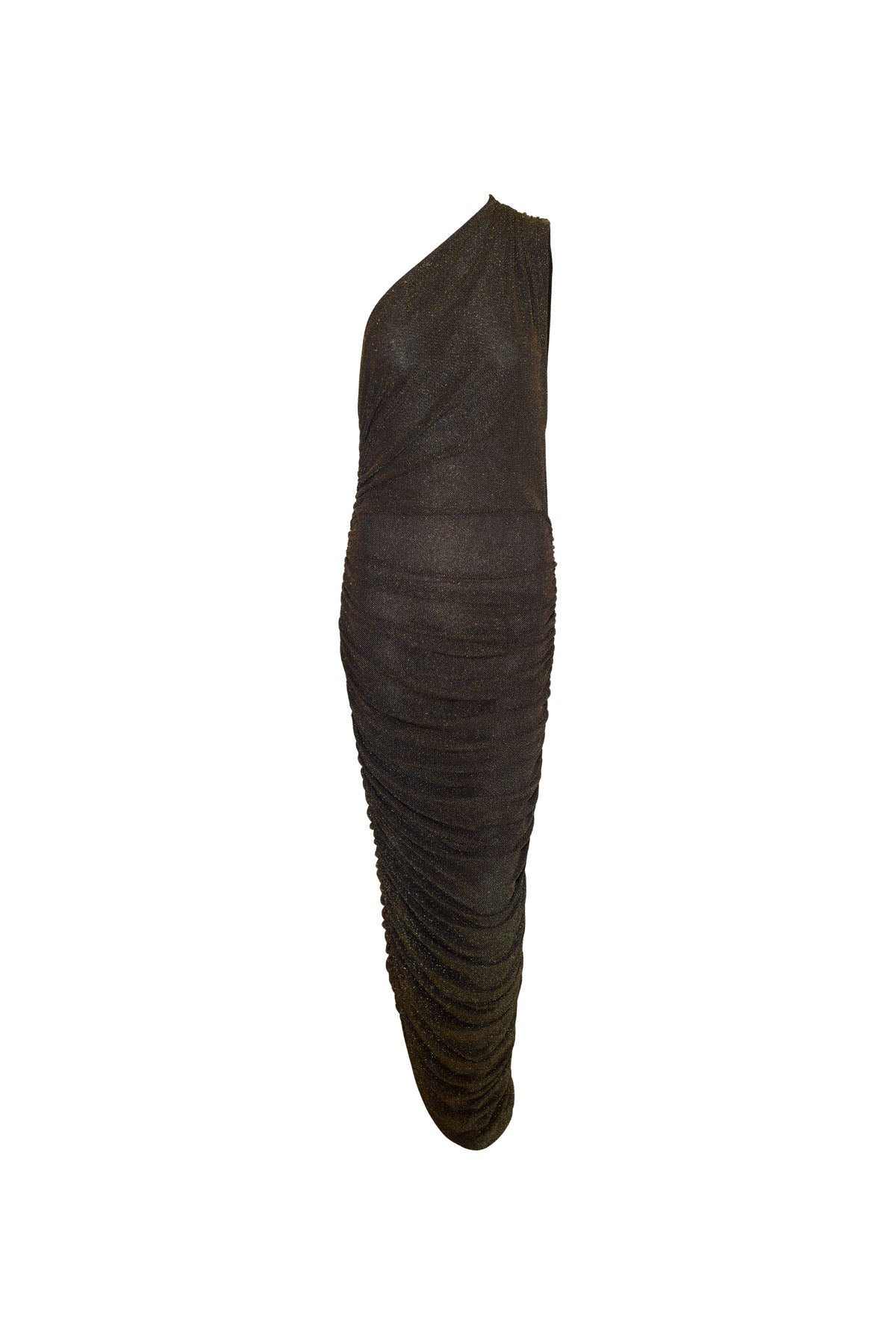 SALIDA DRESS BLACK &amp; GOLD LUREX RUNWAY