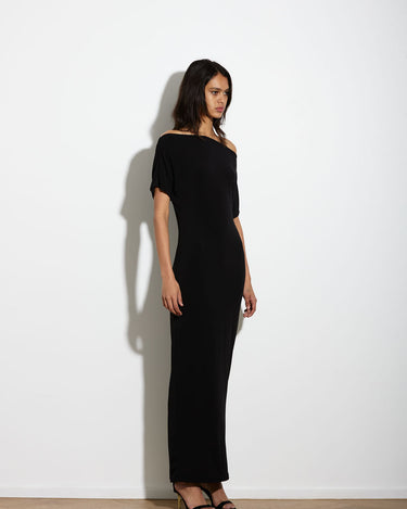 SENNA DRESS LONG BLACK - KNUEFERMANN 