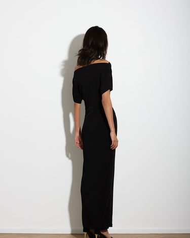 SENNA DRESS LONG BLACK - KNUEFERMANN 