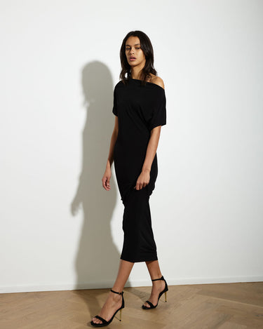 SENNA DRESS LONG BLACK - KNUEFERMANN 