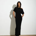 SENNA DRESS LONG BLACK - KNUEFERMANN 