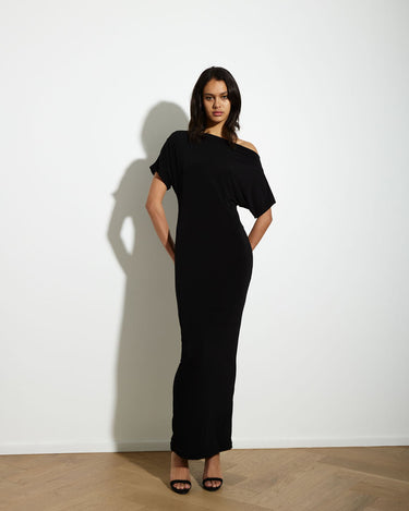 SENNA DRESS LONG BLACK - KNUEFERMANN 