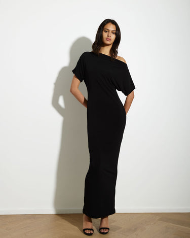 SENNA DRESS LONG BLACK - KNUEFERMANN 