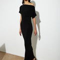 SENNA DRESS LONG BLACK - KNUEFERMANN 