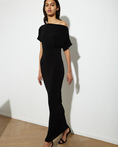 SENNA DRESS LONG BLACK - KNUEFERMANN 